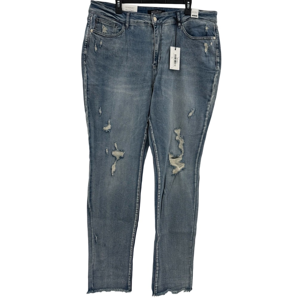 Judy Blue High Waist Boyfriend Fit Jeans Women Size 22W